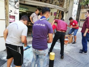 كشاف المشاريع نظف الانقاض في عدد من مناطق بيروت