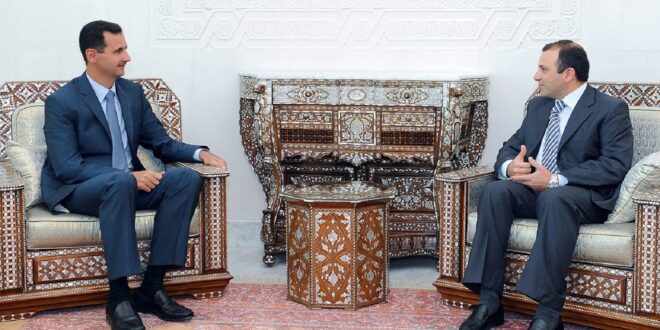 لقاء بين الرئيس بشار الاسد والنائب جبران باسيل (ارشيف)