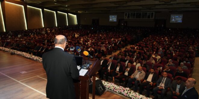 اللقيس يلقي كلمته خلال الافتتاح