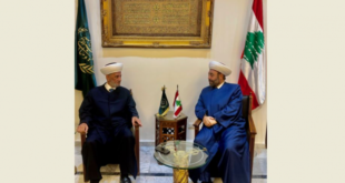 المفتي دريان خلال لقائه الشيخ عريمط archives