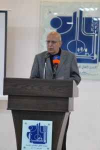 قاسم صالح يلقي كلمته